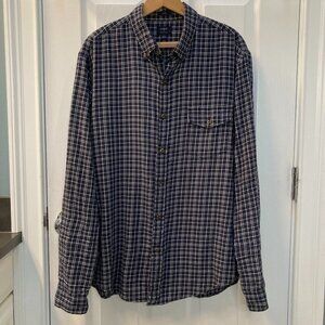 J. Crew Brushed Twill Plaid Shirt Size Large Slim